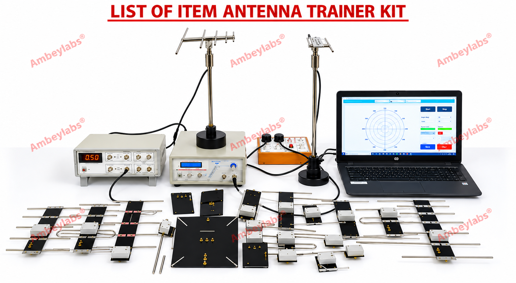 AL-E500C MOTORISED ANTENNA TRAINER (MOTORISED AND PLOTTING SOFTWARE)